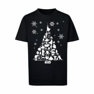 F4NT4STIC T-Shirt Star Wars Christmas Weihnachtsbaum schwarz