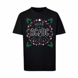 F4NT4STIC T-Shirt ACDC Christmas Weihnachten schwarz