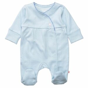 Staccato Overall soft blue dot gemustert