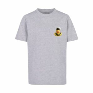 F4NT4STIC T-Shirt Rubber Duck Captain TEE UNISEX heather grey