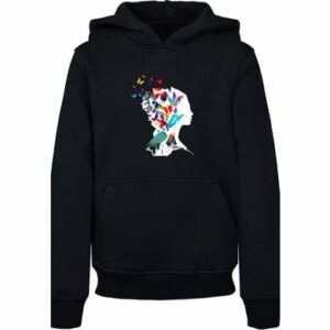 F4NT4STIC Hoodie Butterfly Silhouette HOODIE UNISEX schwarz