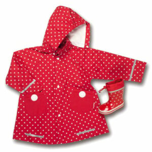 Playshoes Girls Regenmantel Punkte rot