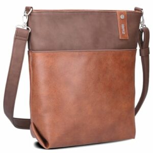 zwei Jana J12 - Schultertasche 33 cm cognac