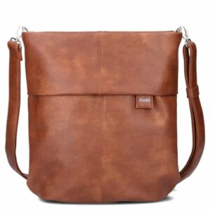 zwei Mademoiselle M12 - Schultertasche 32 cm cognac