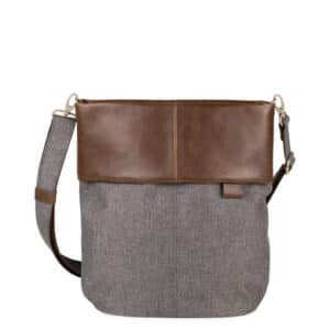 zwei Olli OT12 - Schultertasche 32 cm stone