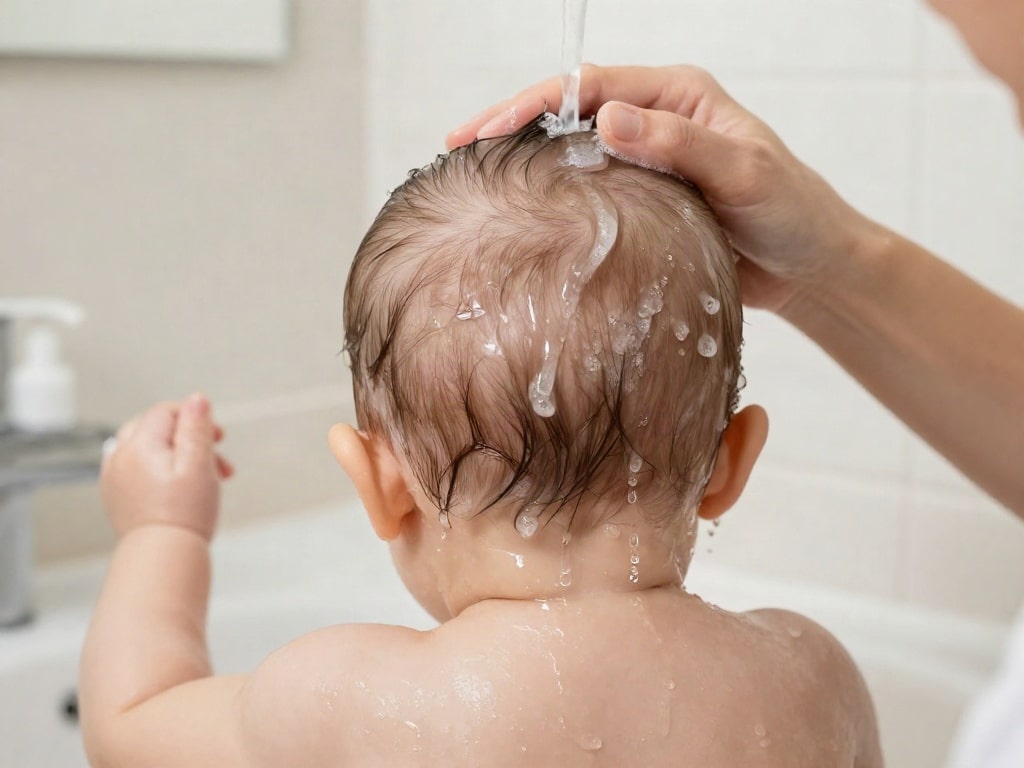 Baby Haare waschen