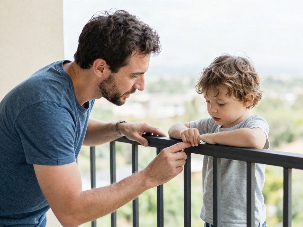 Balkon kindersicher