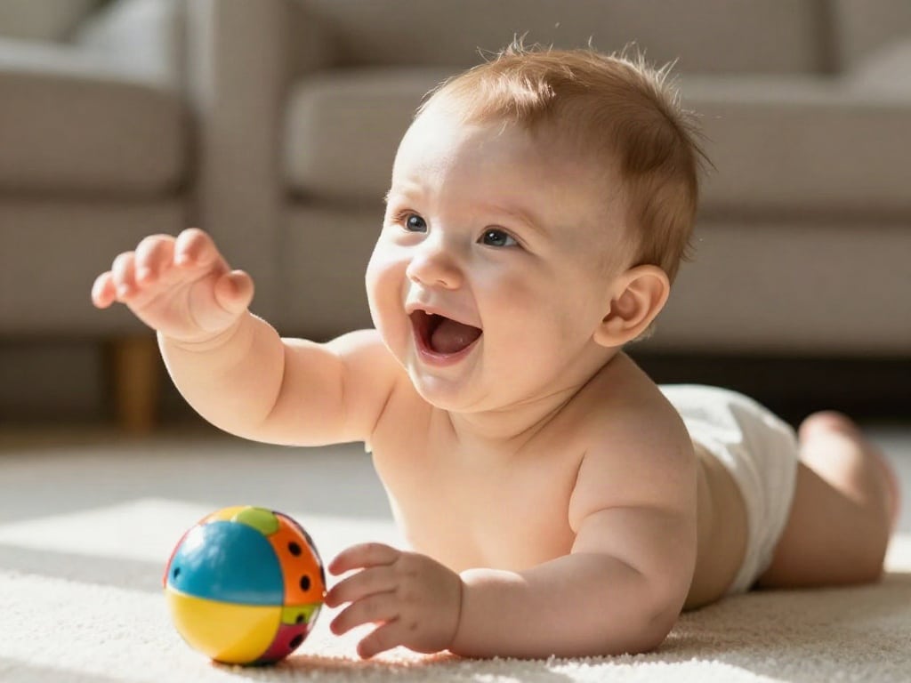 Baby drehen lernen