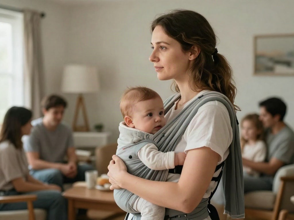 Familienfeier mit Baby