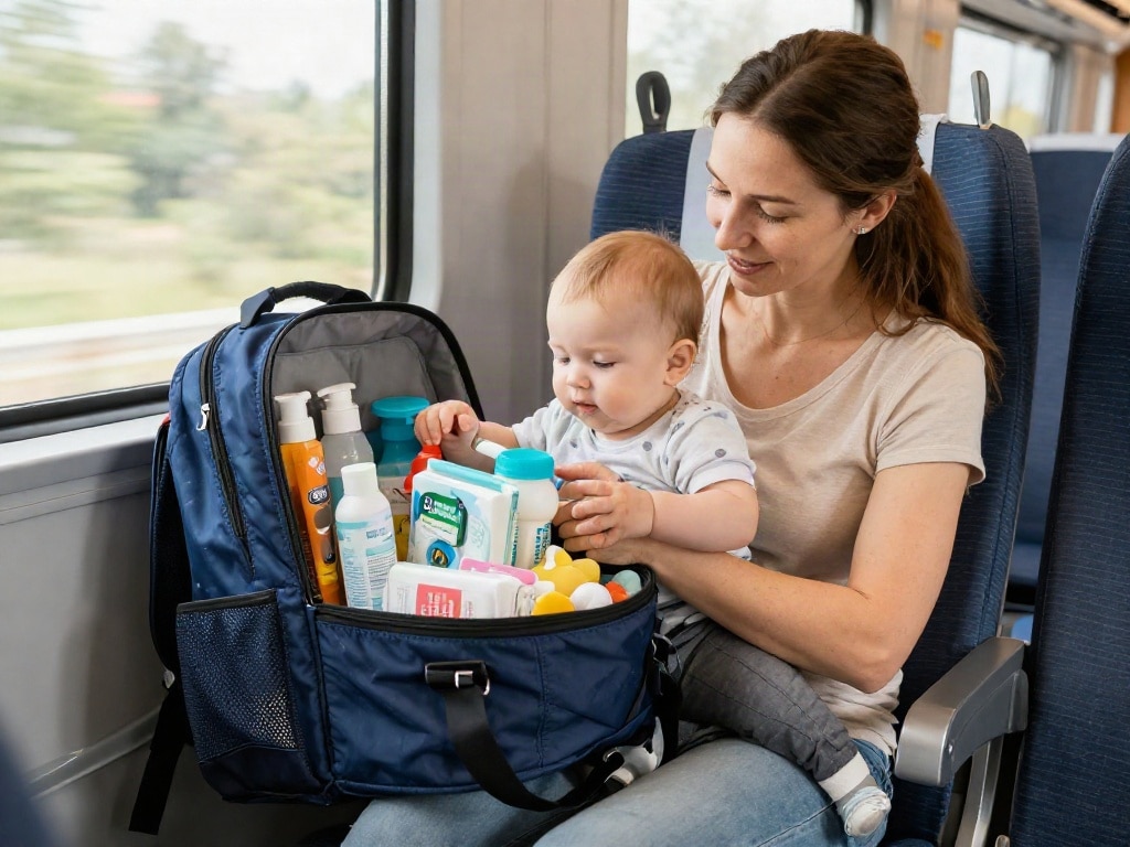 Zugfahrt mit Baby